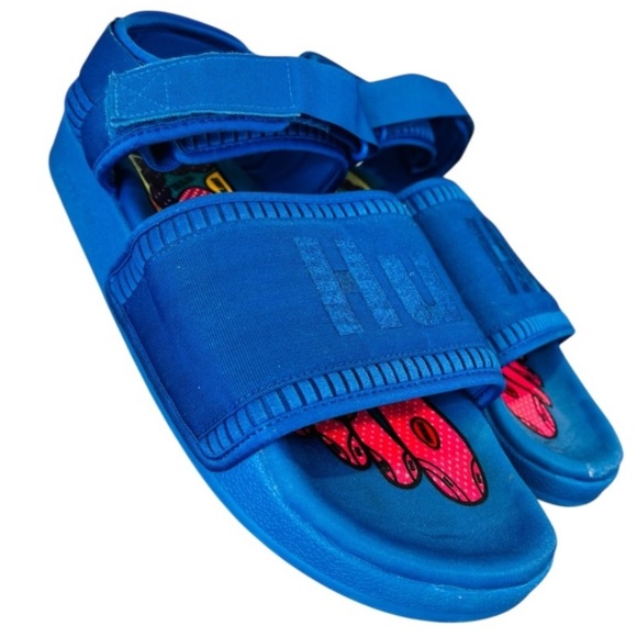 Adidas x Pharrell Adilette 2.0 Men’s Blue Colorway Sandals Size 13 main image 11